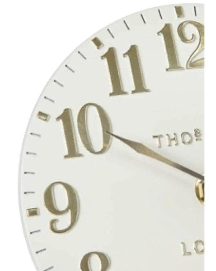 Thomas Kent 20” Arabic Wall Clock Oatmeal White - ClocksClocks - Lulu Loves Home