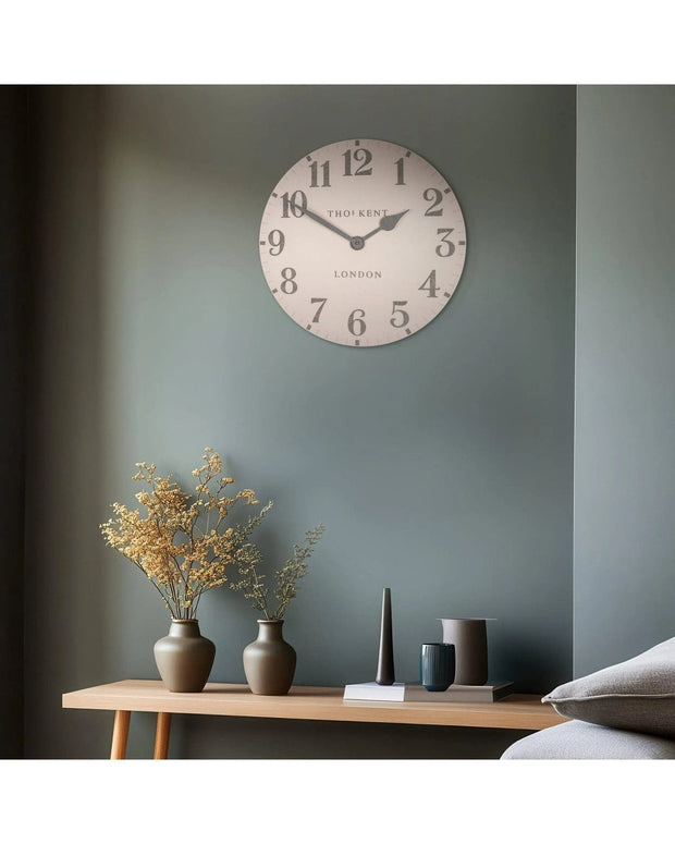 Thomas Kent 20” Arabic Wall Clock Shy Pink - PRE ORDER FOUR WEEK DELIVERY - ClocksClocks - Lulu Loves Home