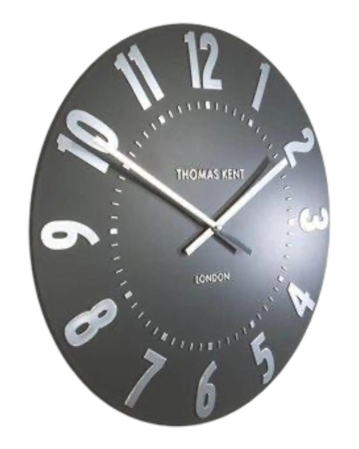 Thomas Kent 20” Mulberry Wall Clock Graphite Silver - PRE ORDER FOUR WEEK DELIVERY - ClocksClocks - Lulu Loves Home