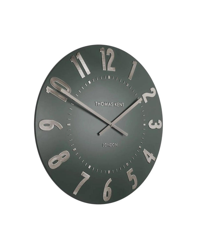 Thomas Kent 20” Mulberry Wall Clock Olive Green - PRE ORDER FOUR WEEK DELIVERY - ClocksClocks - Lulu Loves Home