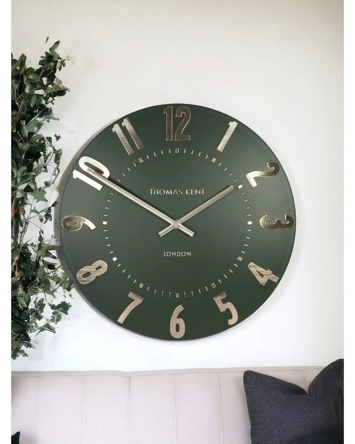 Thomas Kent 20” Mulberry Wall Clock Olive Green - PRE ORDER FOUR WEEK DELIVERY - ClocksClocks - Lulu Loves Home