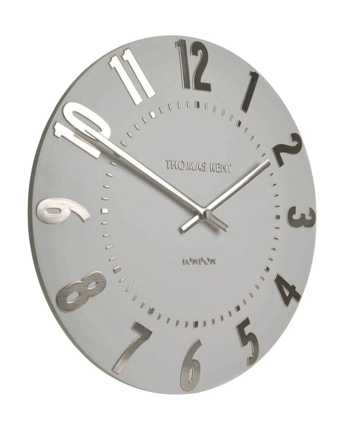 Thomas Kent 20” Mulberry Wall Clock Silver Cloud - PRE ORDER FOUR WEEK DELIVERY - ClocksClocks - Lulu Loves Home