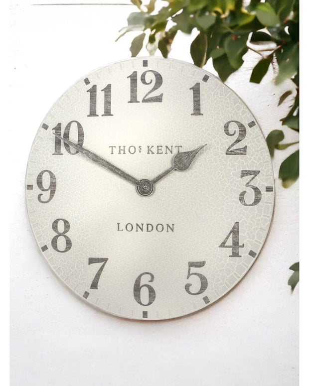 Thomas Kent 20" Outdoor Wall Clock Arabic Crackle - PRE ORDER FOUR WEEK DELIVERY - ClocksClocks - Lulu Loves Home