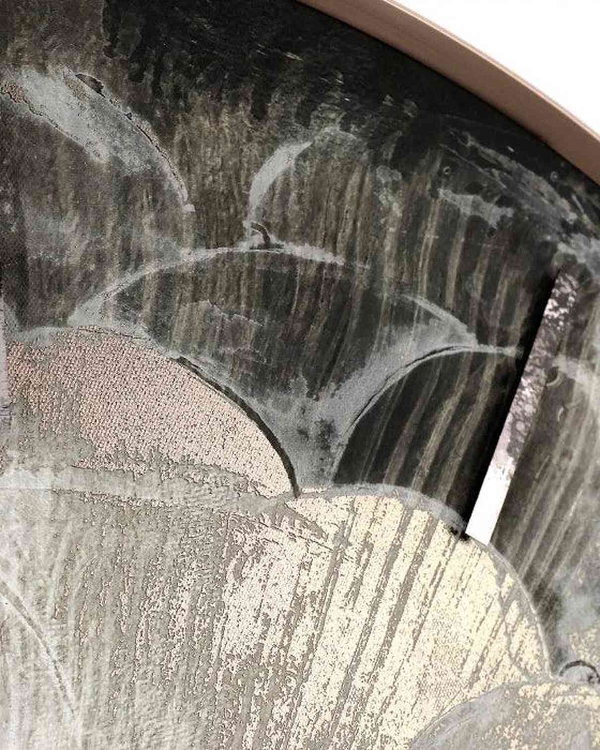 Close-up of a textured surface with patterns and colors