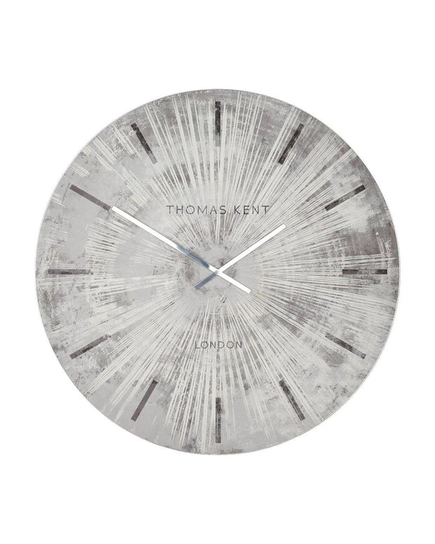 Thomas Kent 36" Starburst Grand Clock Silver Grey - PRE ORDER FOUR WEEK DELIVERY - ClocksClocks - Lulu Loves Home