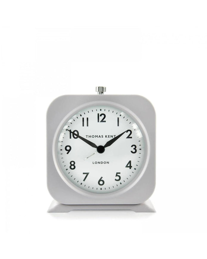 Thomas Kent 4" Finch Alarm Clock Grey - ClocksClocks - Lulu Loves Home
