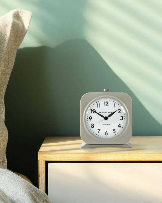 Thomas Kent 4" Finch Alarm Clock Taupe Beige - ClocksClocks - Lulu Loves Home