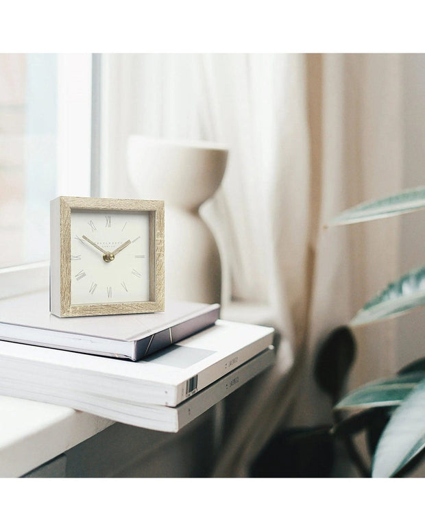 Thomas Kent 5" Nordic Mantle Clock Tofu Beige - ClocksClocks - Lulu Loves Home