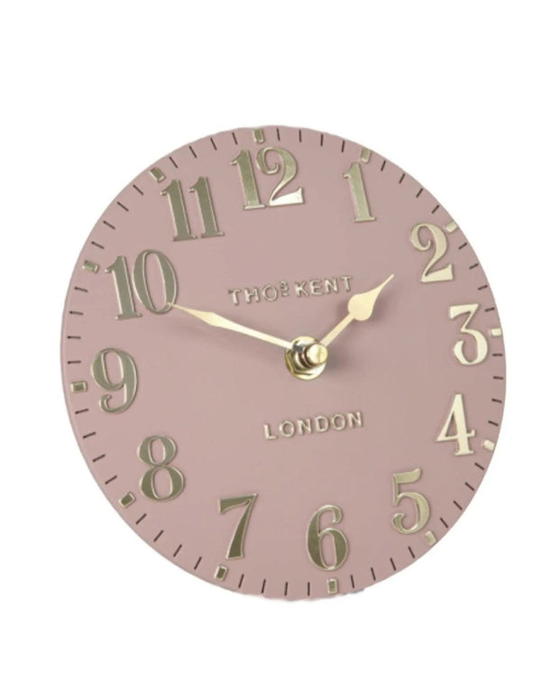 Thomas Kent 6" Arabic Mantle Clock Blush Pink - PRE ORDER FOUR WEEK DELIVERY - ClocksClocks - Lulu Loves Home