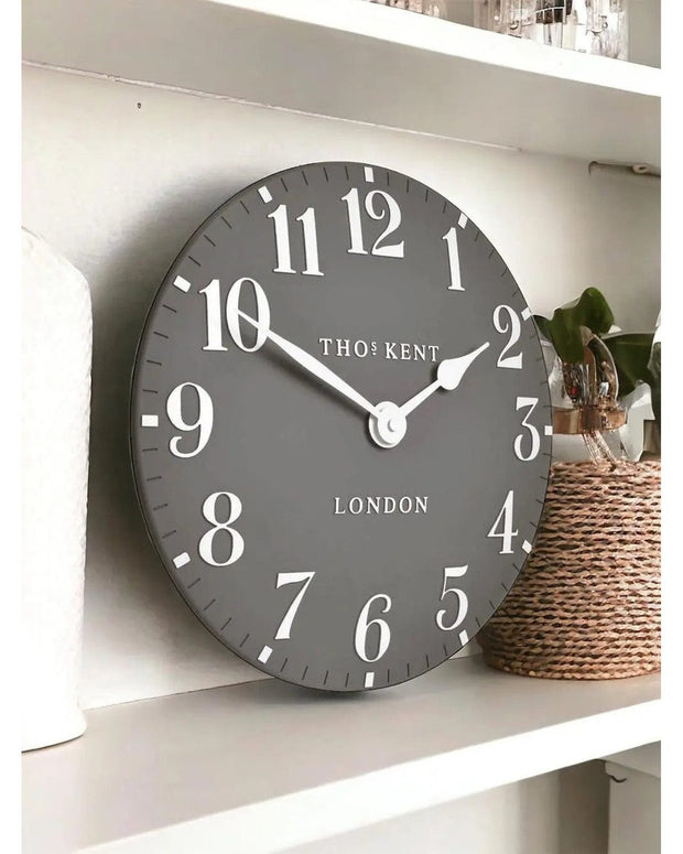 Thomas Kent 6" Arabic Mantle Clock Dolphin Grey - ClocksClocks - Lulu Loves Home