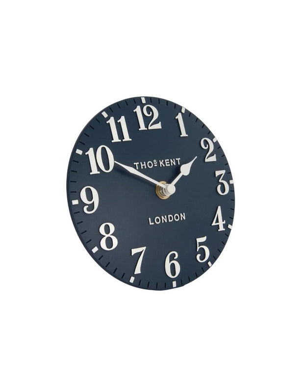 Thomas Kent 6" Arabic Mantle Clock Ink Blue - ClocksClocks - Lulu Loves Home