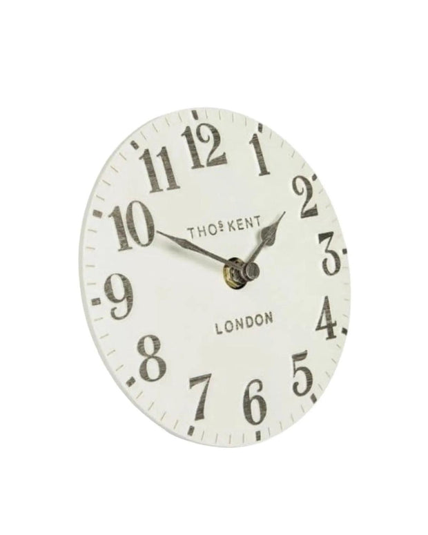 Thomas Kent 6" Arabic Mantle Clock Limestone - PRE ORDER FOUR WEEK DELIVERY - ClocksClocks - Lulu Loves Home