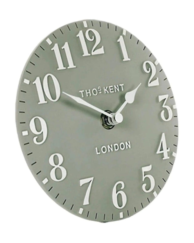 Thomas Kent 6" Arabic Mantle Clock Seagrass Green - ClocksClocks - Lulu Loves Home