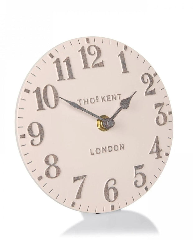 Thomas Kent 6" Arabic Mantle Clock Shy Pink - PRE ORDER FOUR WEEK DELIVERY - ClocksClocks - Lulu Loves Home