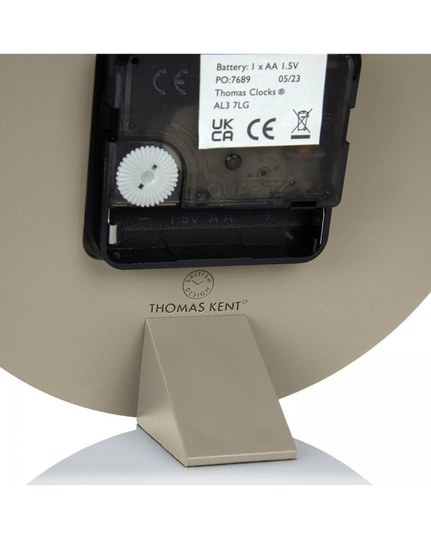 Thomas Kent 6" Mulberry Mantle Clock Moka Taupe - ClocksClocks - Lulu Loves Home