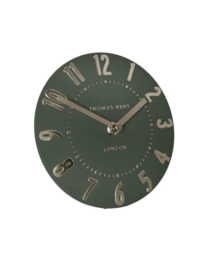 Thomas Kent 6" Mulberry Mantle Clock Olive Green - ClocksClocks - Lulu Loves Home