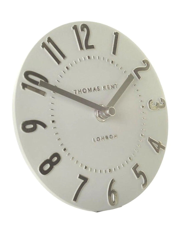 Thomas Kent 6" Mulberry Mantle Clock Silver Cloud - PRE ORDER FOUR WEEK DELIVERY - ClocksClocks - Lulu Loves Home