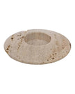 Travertine Disk Tea Light Holder
