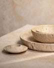 Travertine Disk Tea Light Holder