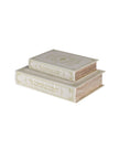 Vintage Cream And Gold Design Storage Book Boxes - Set of 2
