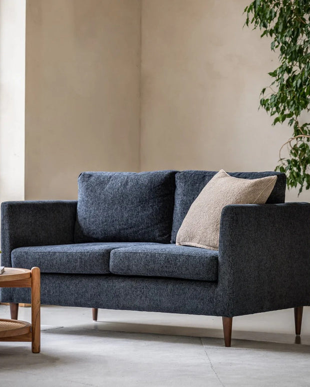 Charcoal Gateford three-seater sofa by Gallery Direct, showcasing plush fabric upholstery and modern design in a living room setting.
