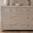 Rattan Large Rectangular Chest Of Drawers - PRE ORDER MID SEPTEMBER DELIVERY