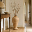 Rattan Large Floor Standing Vase