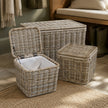 Rattan Wicker Lidded Storage Trunk