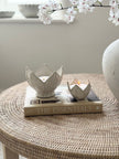 White Tulip Small Ceramic Dishes - Set of Two