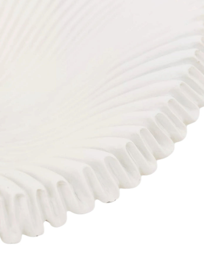 Large scalloped wavy decorative bowl by Gallery Direct, showcasing a stylish home decor piece with a textured, elegant design.