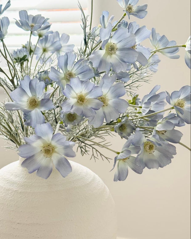 Artificial Ocean Blue Cosmos Flower Stem