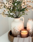 Autumnal Floral Print Vase - Medium