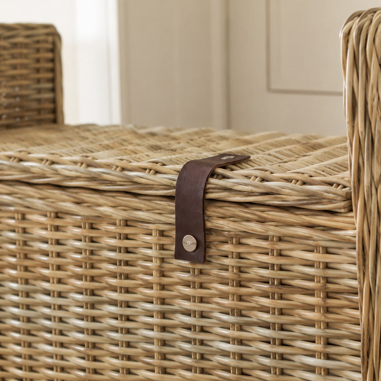 Rattan Rectangle Trunk Bench