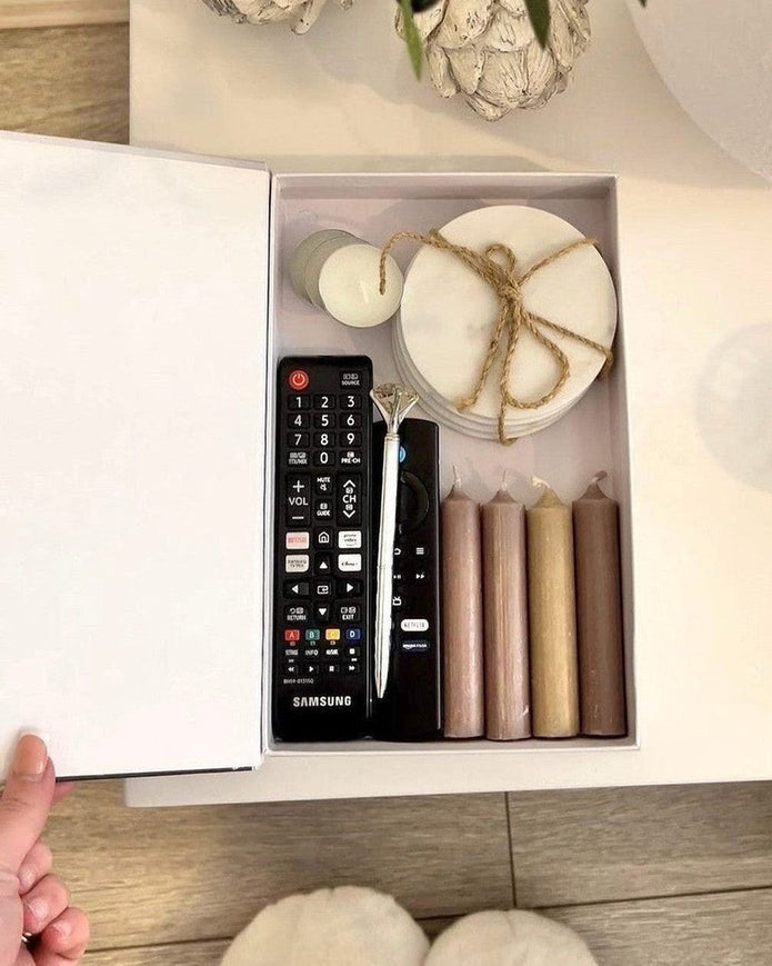 White And Neutral Life Storage Book Box