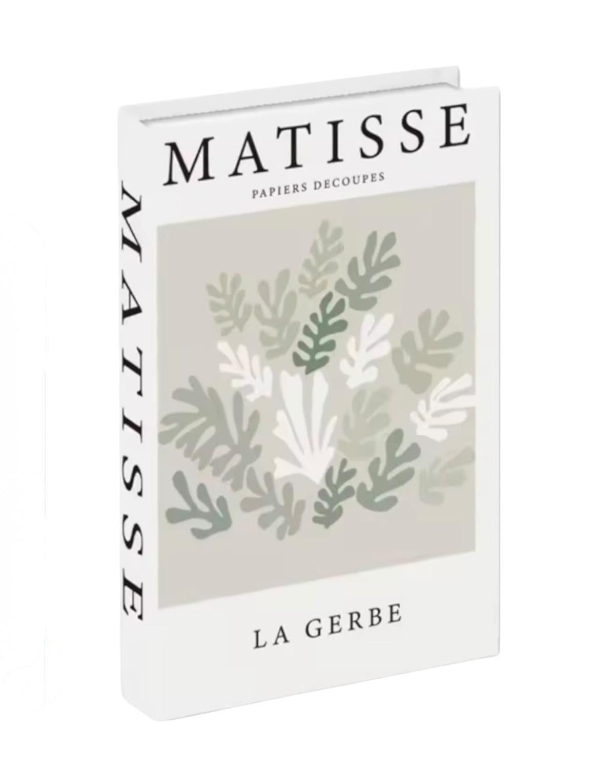 White And Green Matisse Storage Book Box