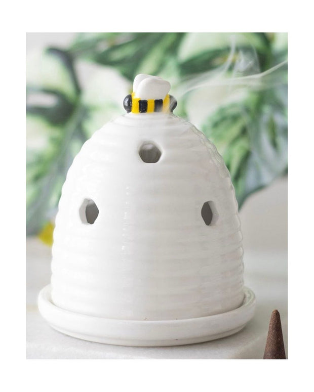 White Beehive Tea-light Holder - Home Fragrance and Decor