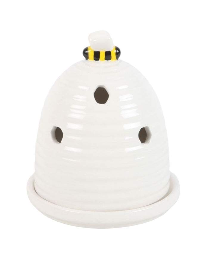 White Beehive Tea-light Holder - Home Fragrance and Decor
