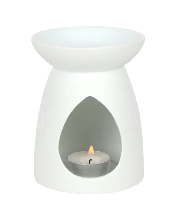 White Budda Wax Burner - Home Fragrance and Decor
