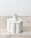 White Bunny Rabbit Pot With Lid