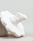 White Bunny Rabbit Pot With Lid
