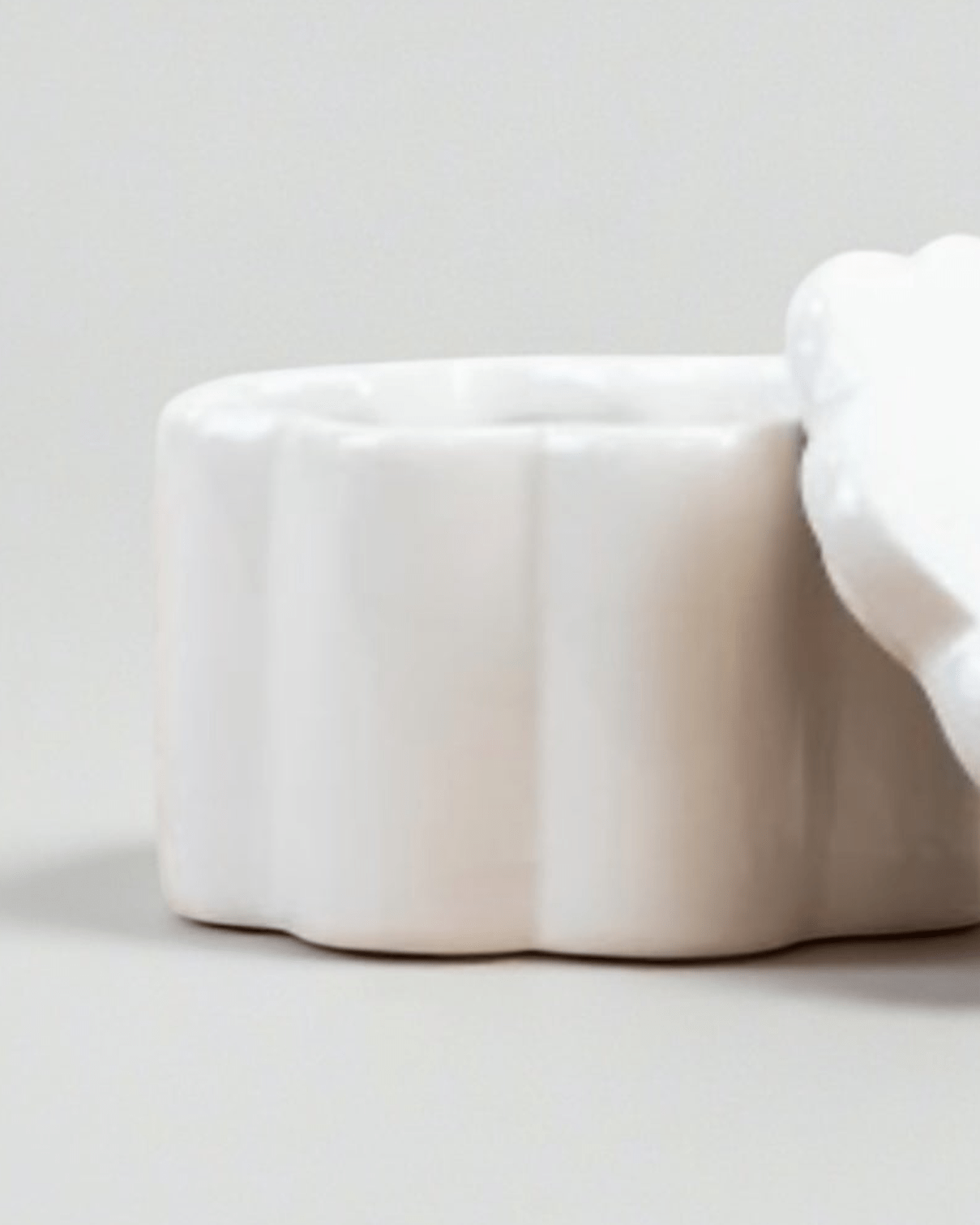 White Bunny Rabbit Pot With Lid