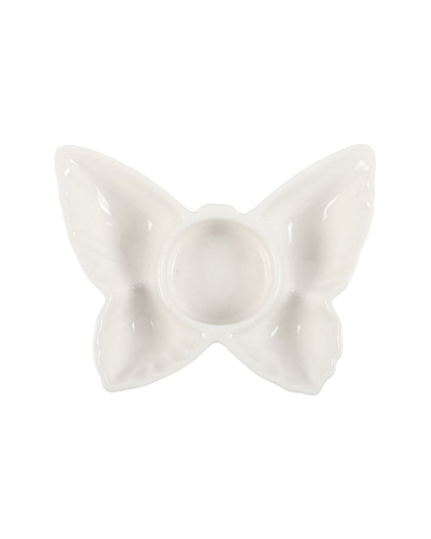 White Butterfly Tealight Holder