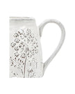 White Ceramic Allium Wildflower Jug