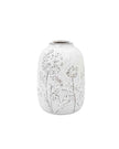 White Ceramic Allium Wildflower Vase
