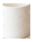 White Ceramic Rabbit Tealight Candle Holder