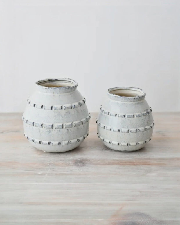 White Ceramic Deke Vase