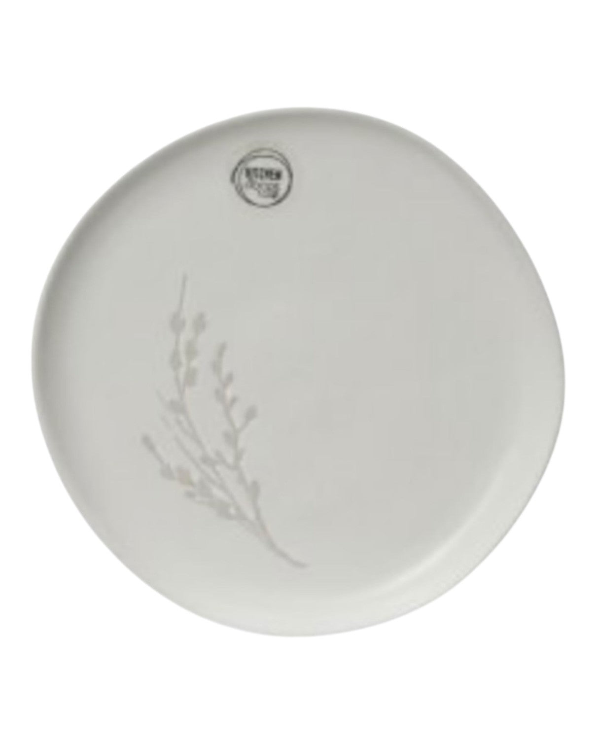 White Ceramic Floral Side Plate