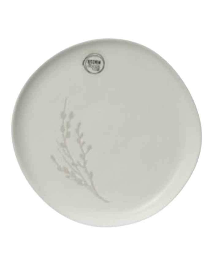 White Ceramic Floral Side Plate