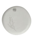 White Ceramic Floral Side Plate