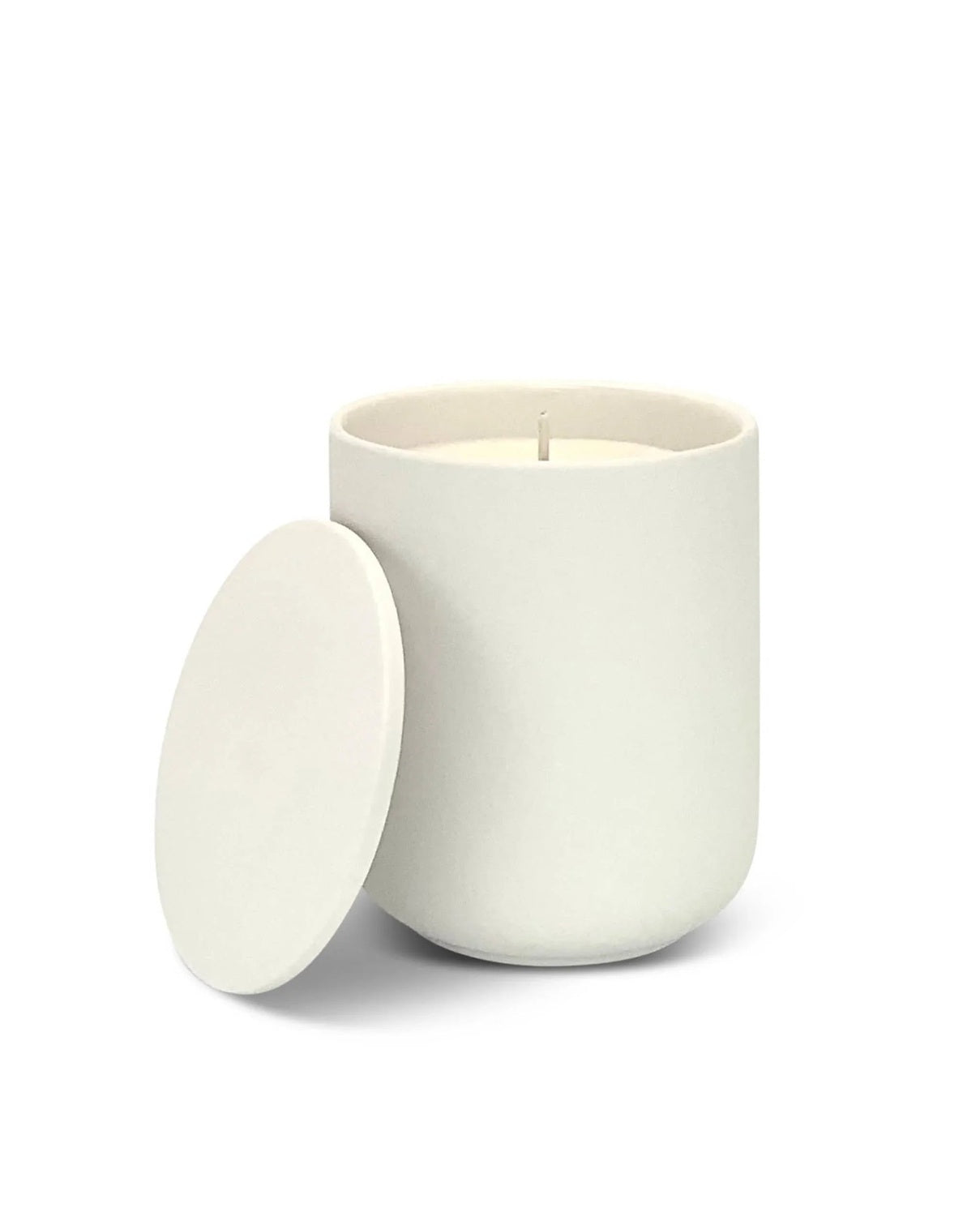 White Ceramic Lidded Candle - Shiso‚ Vetiver & Frankincense - CandlesCandles - Lulu Loves Home